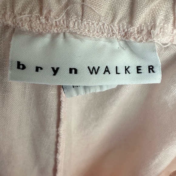 Bryn Walker 100% Linen Bloomer Pant Womens Small Light Pink High Rise Ruffle Hem - Picture 10 of 13